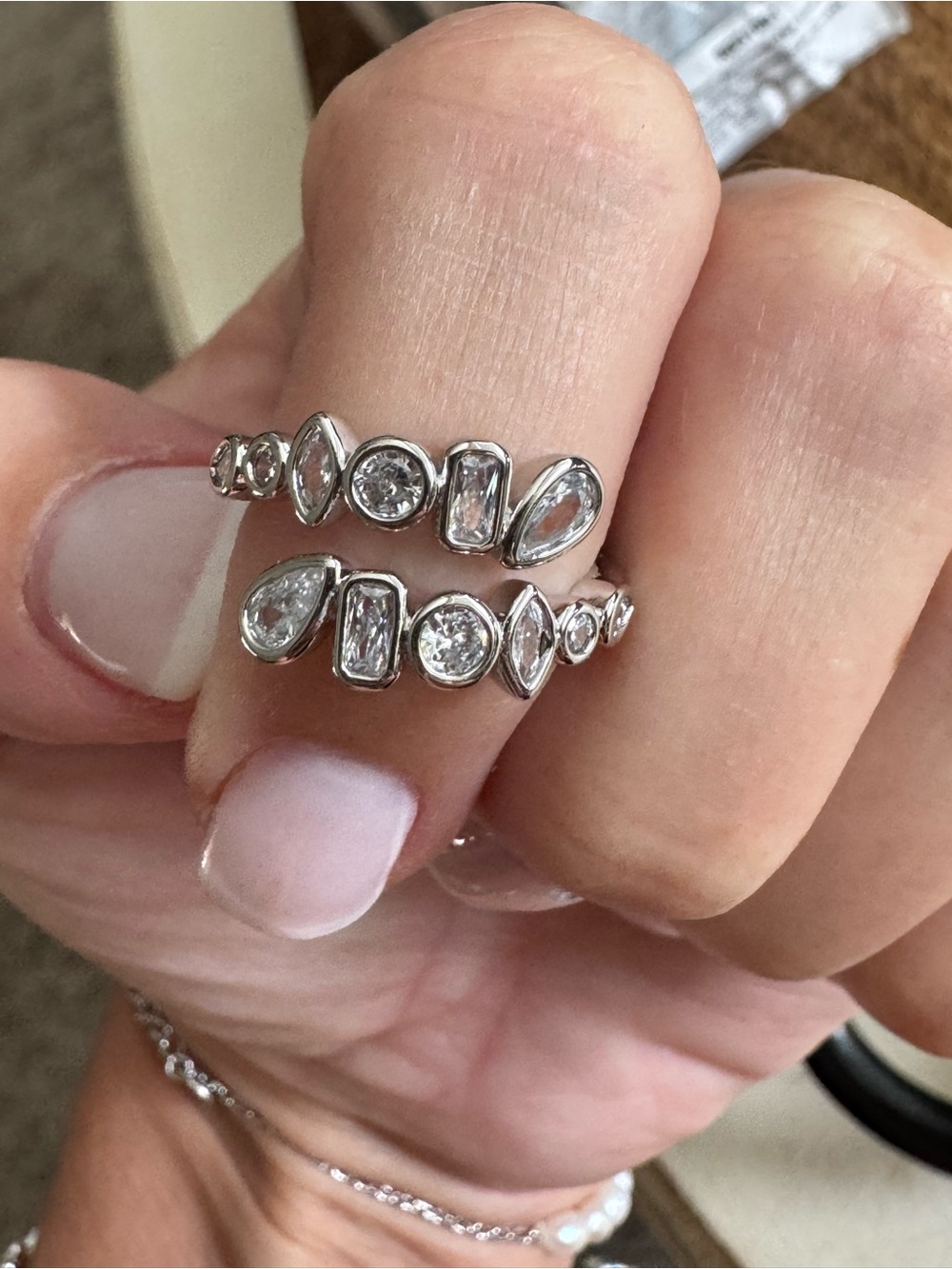 NWT - Bomb Party Ring - Rhodium Plating - Size 6